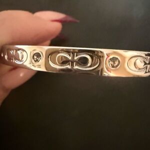 Coach  Silver Bangle Bracelet